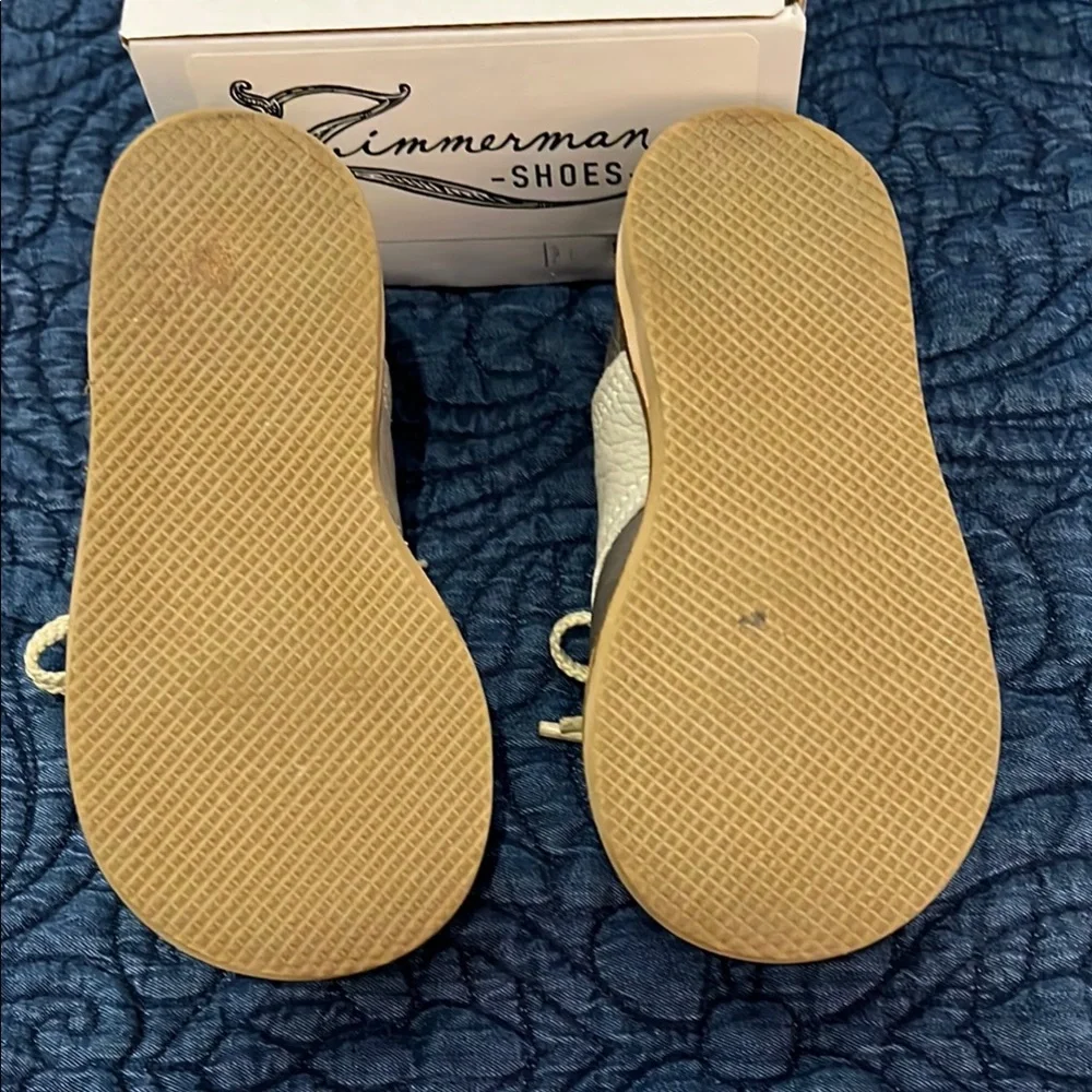 Zimmermann Dress Shoes Gray and Cream Classic Design - Picture 5 of 5